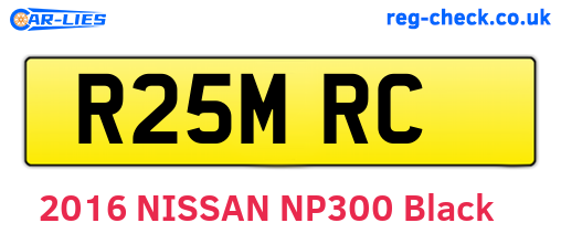 R25MRC are the vehicle registration plates.