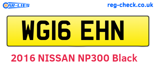 WG16EHN are the vehicle registration plates.