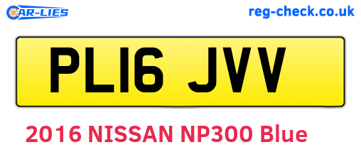 PL16JVV are the vehicle registration plates.