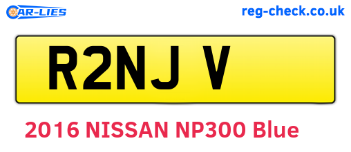 R2NJV are the vehicle registration plates.