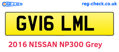 GV16LML are the vehicle registration plates.