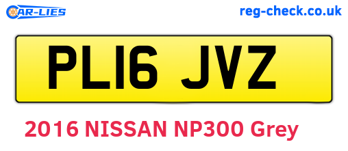 PL16JVZ are the vehicle registration plates.