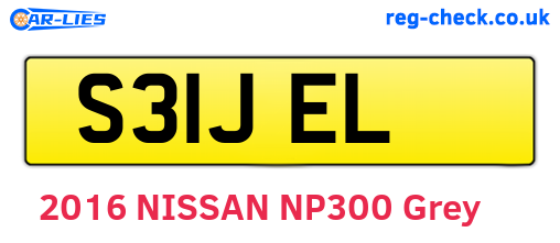 S31JEL are the vehicle registration plates.