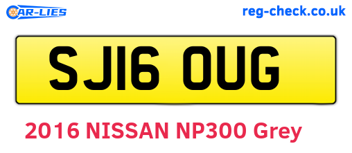 SJ16OUG are the vehicle registration plates.