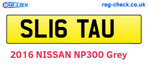 SL16TAU are the vehicle registration plates.