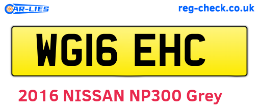 WG16EHC are the vehicle registration plates.