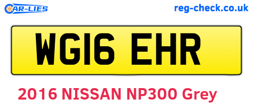 WG16EHR are the vehicle registration plates.
