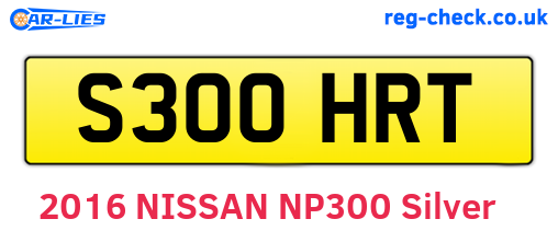 S300HRT are the vehicle registration plates.