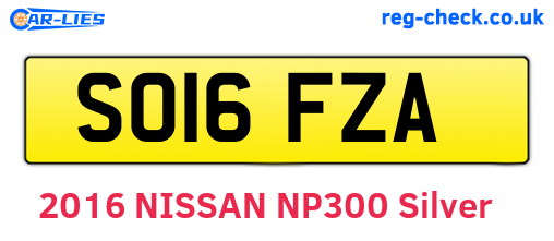 SO16FZA are the vehicle registration plates.