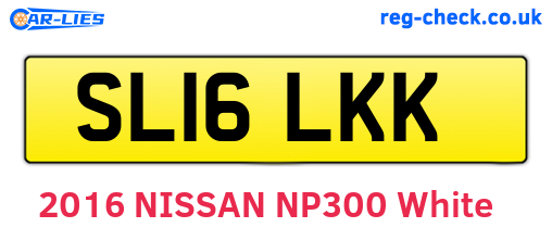 SL16LKK are the vehicle registration plates.