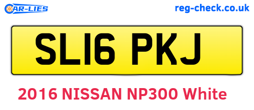 SL16PKJ are the vehicle registration plates.