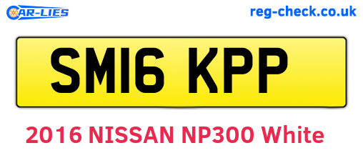 SM16KPP are the vehicle registration plates.