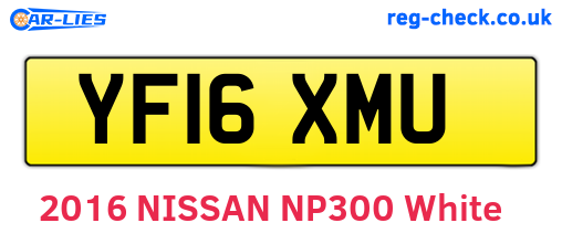 YF16XMU are the vehicle registration plates.