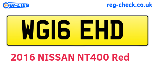 WG16EHD are the vehicle registration plates.
