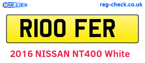 R100FER are the vehicle registration plates.