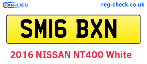 SM16BXN are the vehicle registration plates.