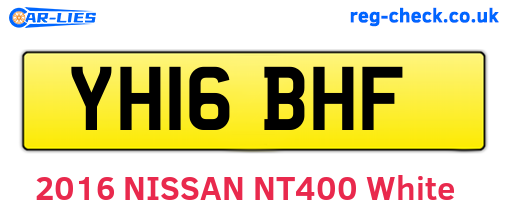 YH16BHF are the vehicle registration plates.