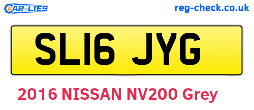 SL16JYG are the vehicle registration plates.