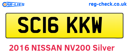 SC16KKW are the vehicle registration plates.