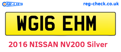 WG16EHM are the vehicle registration plates.