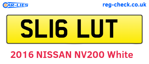 SL16LUT are the vehicle registration plates.