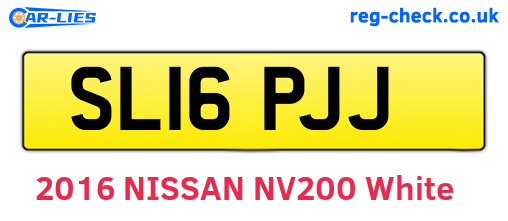 SL16PJJ are the vehicle registration plates.