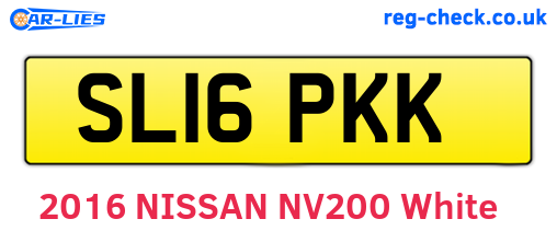 SL16PKK are the vehicle registration plates.
