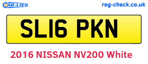 SL16PKN are the vehicle registration plates.