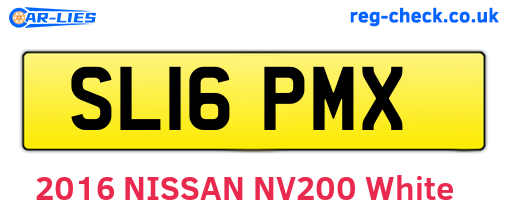 SL16PMX are the vehicle registration plates.