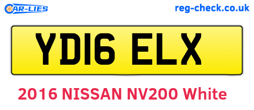 YD16ELX are the vehicle registration plates.