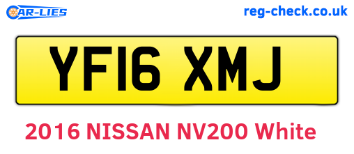 YF16XMJ are the vehicle registration plates.