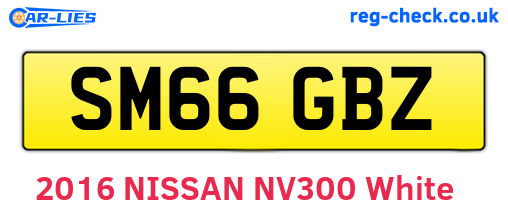 SM66GBZ are the vehicle registration plates.