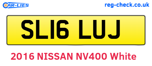 SL16LUJ are the vehicle registration plates.