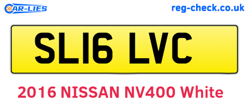 SL16LVC are the vehicle registration plates.
