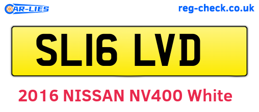 SL16LVD are the vehicle registration plates.