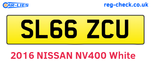 SL66ZCU are the vehicle registration plates.