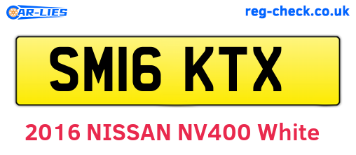 SM16KTX are the vehicle registration plates.