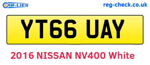YT66UAY are the vehicle registration plates.