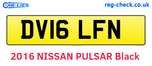 DV16LFN are the vehicle registration plates.