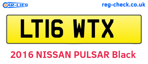 LT16WTX are the vehicle registration plates.