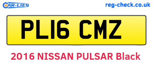 PL16CMZ are the vehicle registration plates.