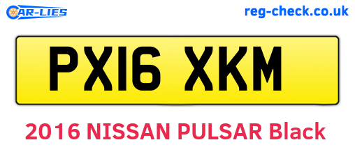 PX16XKM are the vehicle registration plates.