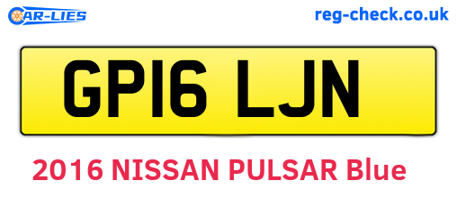 GP16LJN are the vehicle registration plates.