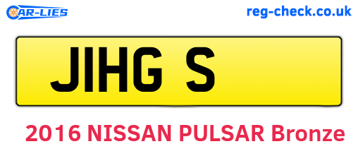J1HGS are the vehicle registration plates.