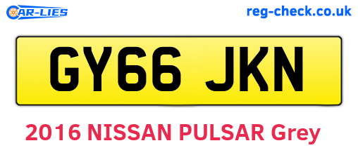 GY66JKN are the vehicle registration plates.