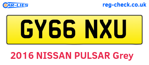 GY66NXU are the vehicle registration plates.