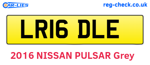 LR16DLE are the vehicle registration plates.