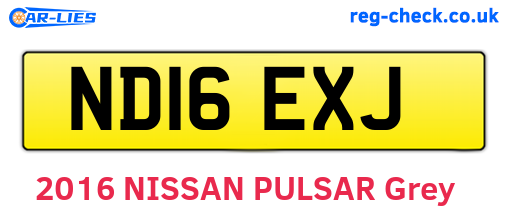 ND16EXJ are the vehicle registration plates.