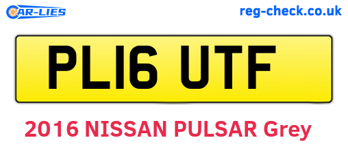 PL16UTF are the vehicle registration plates.