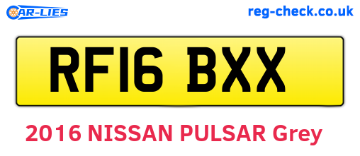 RF16BXX are the vehicle registration plates.